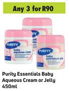 Purity Essentials Baby Aqueous Cream Or Jelly-For 3 x 450ml