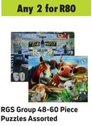 RGS Group 48-60 Piece Puzzles Assorted-For 2