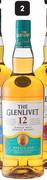 The Glenlivet 12 Year Old Single Malt Scotch Whisky 968604-1 x 750ml Each