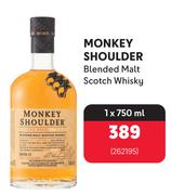 Monkey Shoulder Blended Malt  Scotch Whisky 262195-1 x 750ml