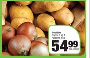 Spar Freshline Onions 3Kg & Potatoes 3Kg-Per Combo