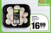 Spar Freshline White Button Mushrooms-250g Per Tray