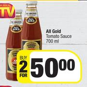 All Gold Tomato Sauce-For 2 x 700ml
