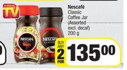 Nescafe Classic Coffee Jar (Assorted Excl.Decaf)-For Any 2 x 200g
