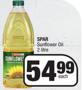 Spar Sunflower Oil-2L Each
