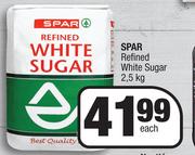 Spar Refined White Sugar-2.5Kg Each