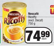Nescafe Ricoffy (Excl.Decaf)-750g Each