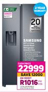 Samsung 617L 2 Door Gentle Black Refrigerator RS64R5311B4