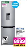 Samsung 303L Bottom Freezer Fridge With Water Dispenser