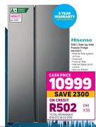 Hisense 508L Side By Side Freezer Fridge H670SIT