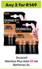 Duracell Mainline Plus AAA Or AA Batteries-For Any 2 x 4s