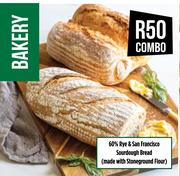 60% Rye & San Francisco Sourdough Bread (Made With Stoneground Flour)-Combo