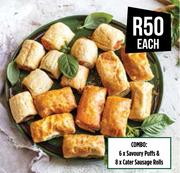 6 x Savoury Puffs & 8 x Cater Sausage Rolls-Combo