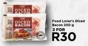 Food Lover's Diced Bacon-For 2 x 200g