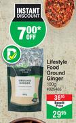 Lifestyle Food Ground Ginger-100g