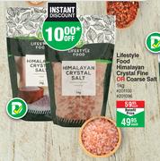 Lifestyle Food Himalayan Crystal (Fine Or Coarse) Salt-1kg Each
