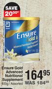 Ensure Gold Advanced Nutritional Supplement Assorted-400g