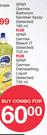Spar Germex Bathroom Sanitiser Spray 180ml + Bleach IT 750ml + Dishwashing Liquid 750ml-Per Combo