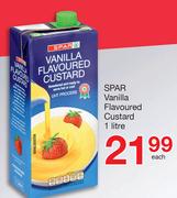 Spar Vanilla Flavoured Custard-1Ltr Each