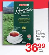 Spar Rooibos Teabags-80's Per Pack