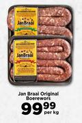 Jan Braai Original Boerewors-Per Kg