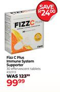 Fizz C Plus Immune System Support 30 Effervescent Tablets 