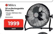 Milkex 30cm Rechargeable Floor Fan MRF002-MG-5546F 