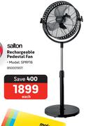 Salton Rechargeable Pedestal Fan SPRF16 