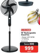 Goldair 16" Rechargeable Stand Fan GPF-1673B 