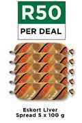 Eskort Liver Spread-5 x 100g Per Deal