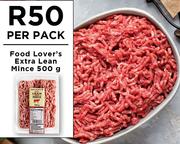Food Lovers Extra Lean Mince-500g Per Pack