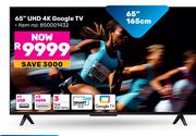 TCL 65"(165cm) UHD 4K Google TV