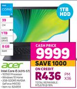 Acer Intel Core i5 A315-57