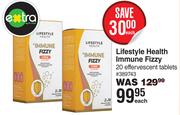 Lifestyle Health Immune Fizzy 20 Effervescent Tablets-Each