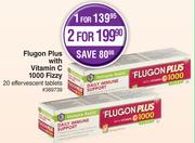 Flugon Plus With Vitamin C 1000 Fizzy 20 Effervescent Tablets-For 2
