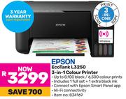Epson Ecotank L3250 3 In 1 Colour Printer