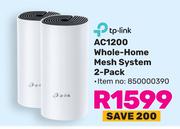 TP Link AC1200 Whole Home Mesh System 2 Pack