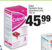 Calpol Paediatric Syrup(Strawberry Only)-100ml Each