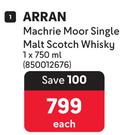 Arran Machrie Moor Single Malt Scotch Whisky-750ml Each