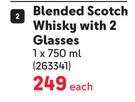Scottish Leader Blended Scotch Whisky With 2 Glasses-750ml Each