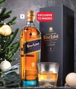 Johnnie Walker Blue Label With 2 Crystal Glasses Gift Pack-750ml Each