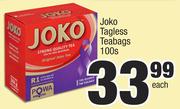 Joko Tagless Teabags-100's Pack