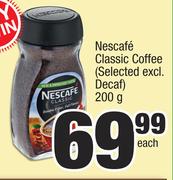 Nescafe Classic Cofee (Selected Excl.Decaf)-200g