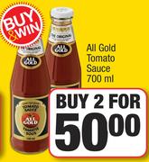 All Gold Tomato Sauce-For 2 x 700ml