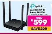 TP-Link Dual Band WiFi Router AC1200