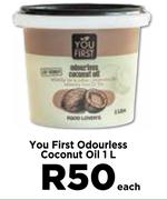 You First Odourless Coconut Oil-1Ltr Each