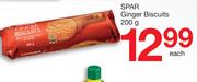 Spar Ginger Biscuits-200g Each