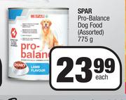 Spar Pro Balance Dog Food Assorted-775g Each