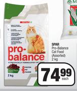 Spar Pro Balance Cat Food Assorted-2Kg Each