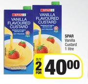 Spar Vanilla Custard-For 2 x 1L